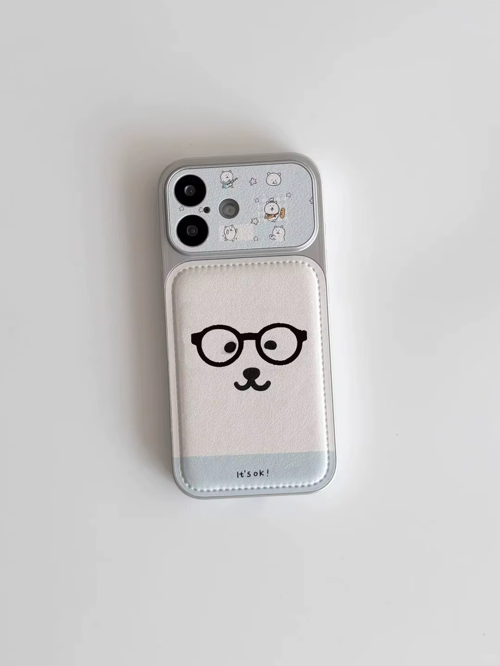Kawaii Chiikawa Joke Bear Full-coverage Phone Case for IPhone 17/16/15/14/13 Series. Cartoon Anime Emoji Phone Case Holiday Gift