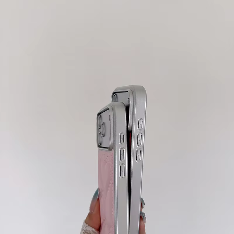 Cute 3D Embossed Love Heart Leather Phone Case For iPhone 14 15 16 17 18 Pro Max Cartoon Love Heart Protective Phone Cover